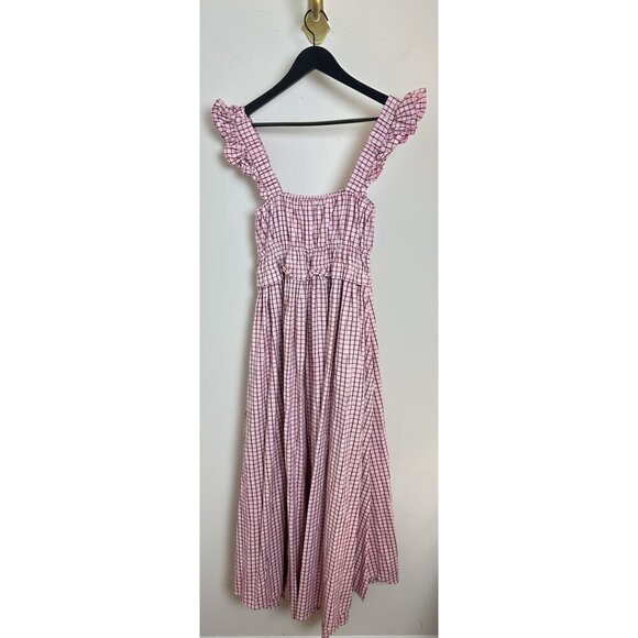 OHSEVENDAYS Maternity Elsi Dress in Purple Motif Size Medium - Picture 7 of 10